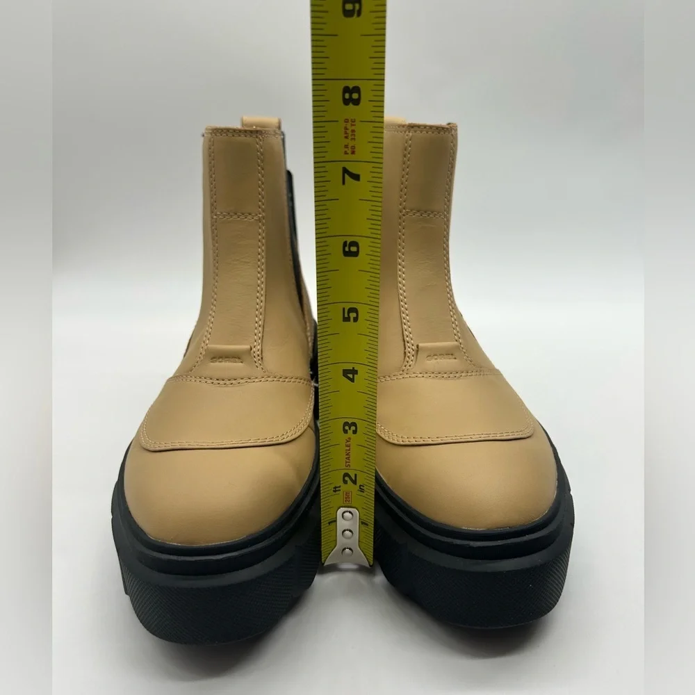 Sorel Caribou X Chelsea WP Tan Waterproof Chunky Lug Boots Women’s 9.5 NIB